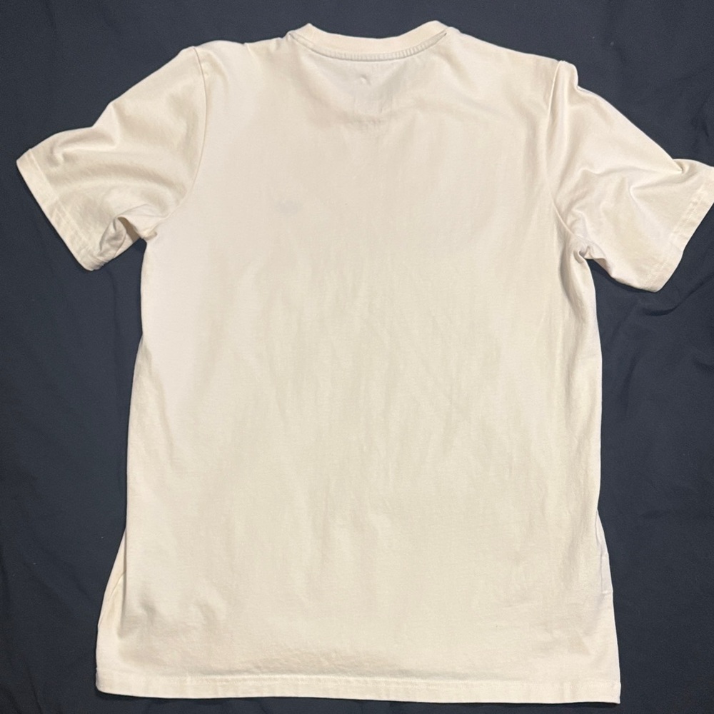adidas Men’s Cream Crew Neck T-Shirt - For Skateboarding - Size Medium - Picture 4 of 5